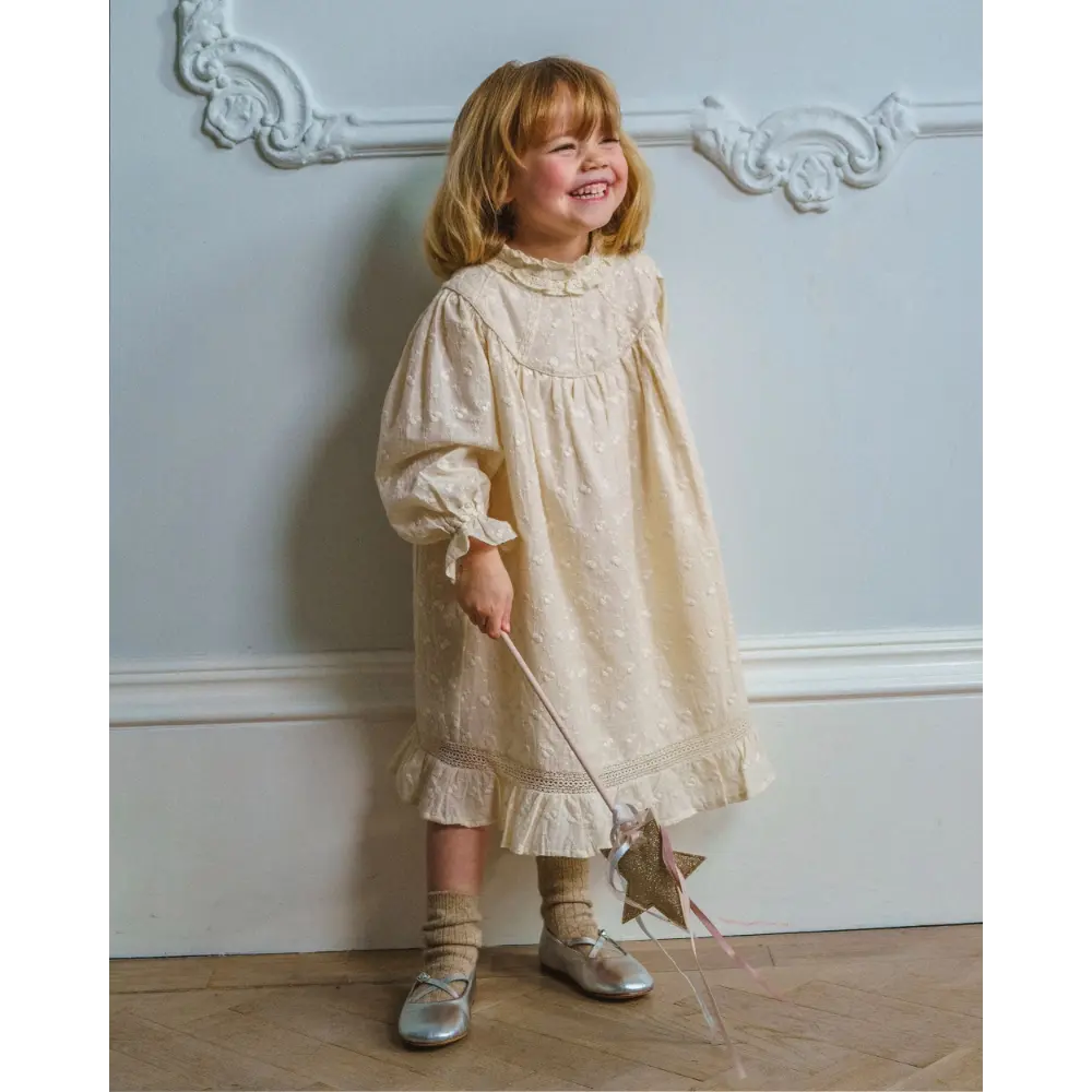 Early Sunday Penelope Dress - Hazelnut Cream - 04Y