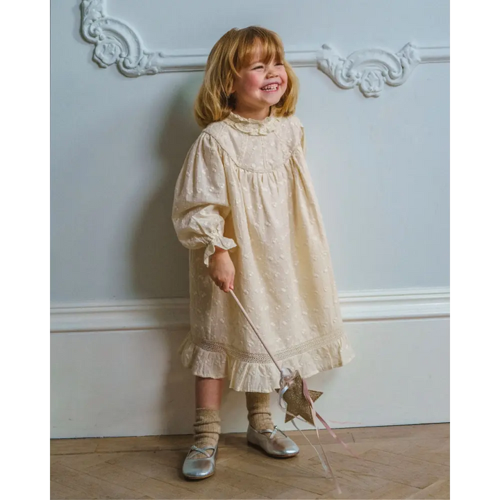 Early Sunday Penelope Dress - Hazelnut Cream - 04Y