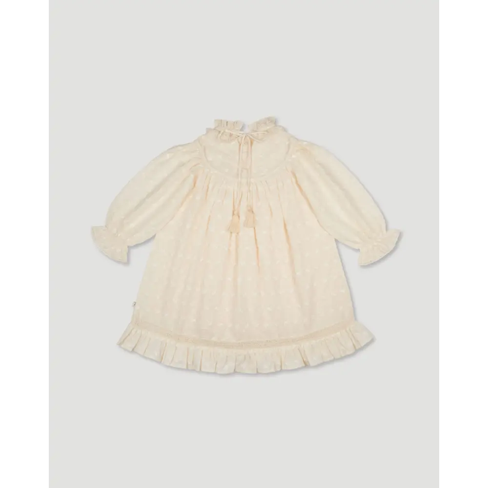 Early Sunday Penelope Dress - Hazelnut Cream - 02Y
