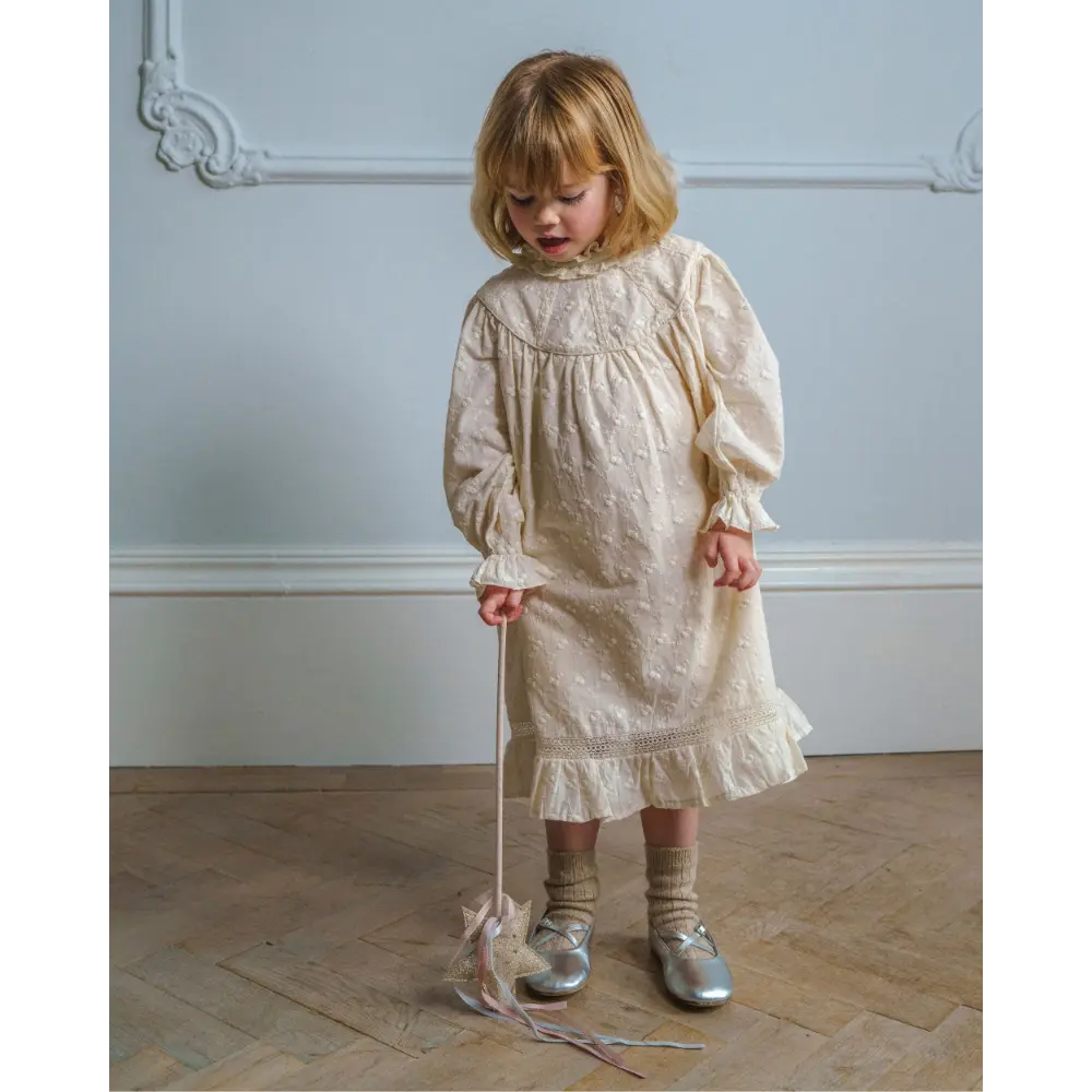 Early Sunday Penelope Dress - Hazelnut Cream - 02Y