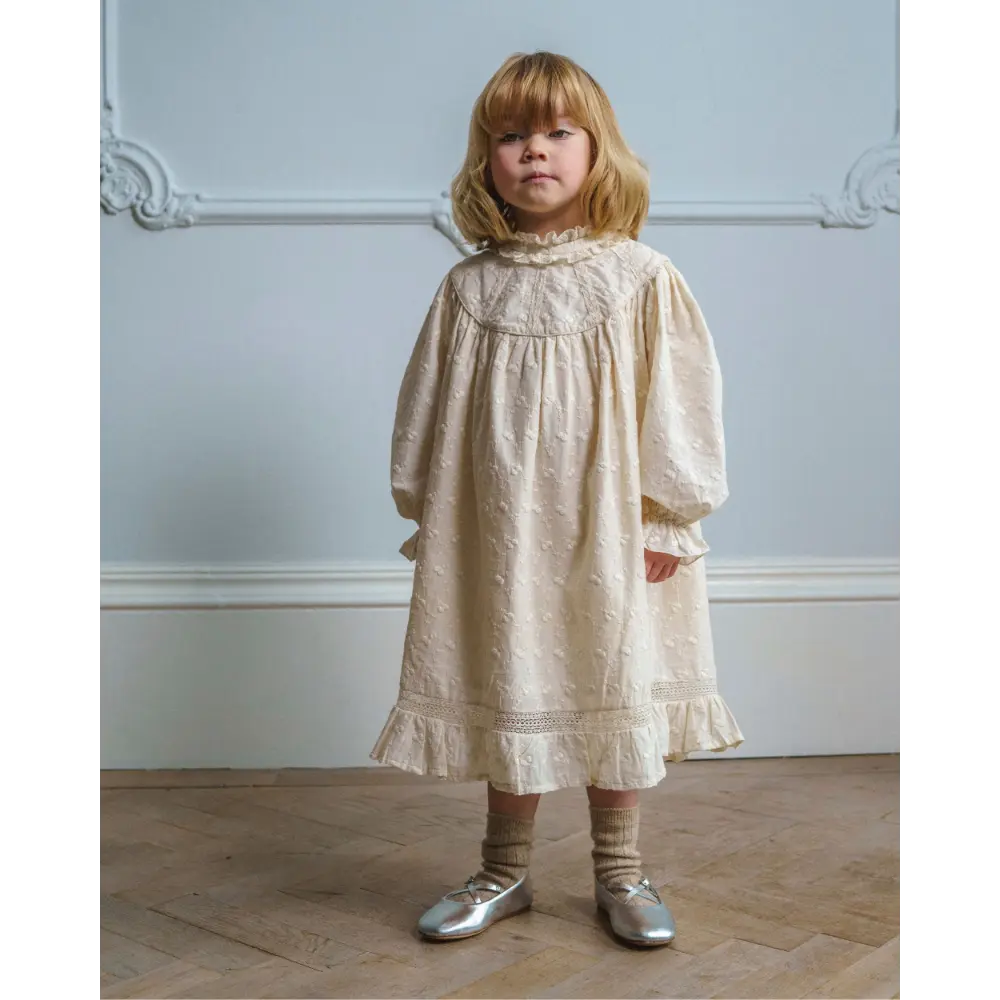 Early Sunday Penelope Dress - Hazelnut Cream - 04Y