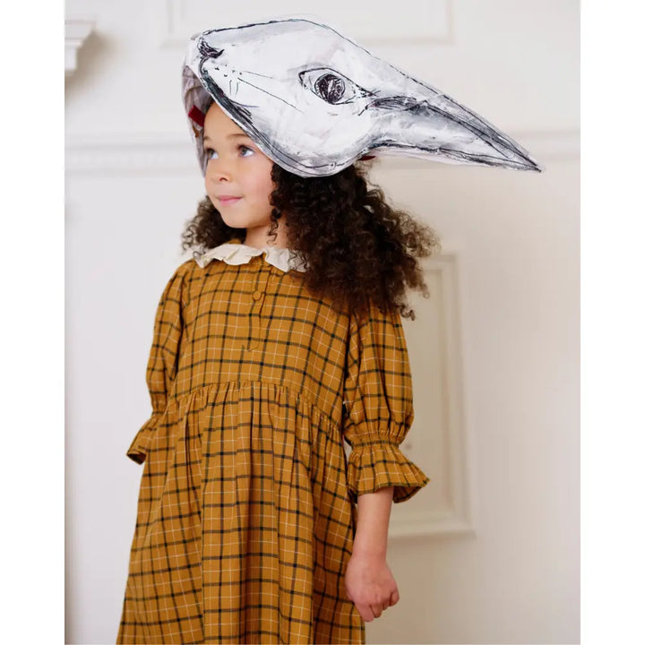 Early Sunday Jacky Dress - Almond Checks - 05Y