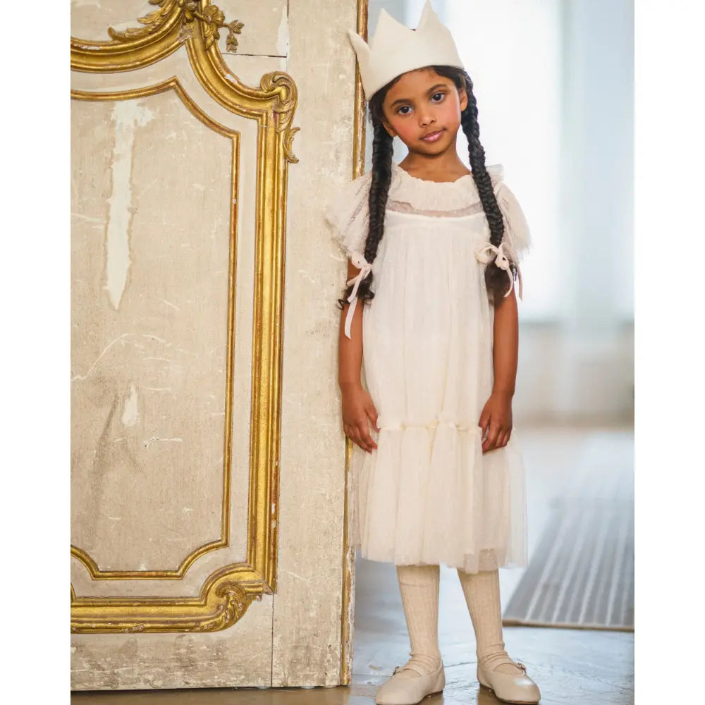 Early Sunday Aurelia Dress - Hazelnut Cream - 04Y