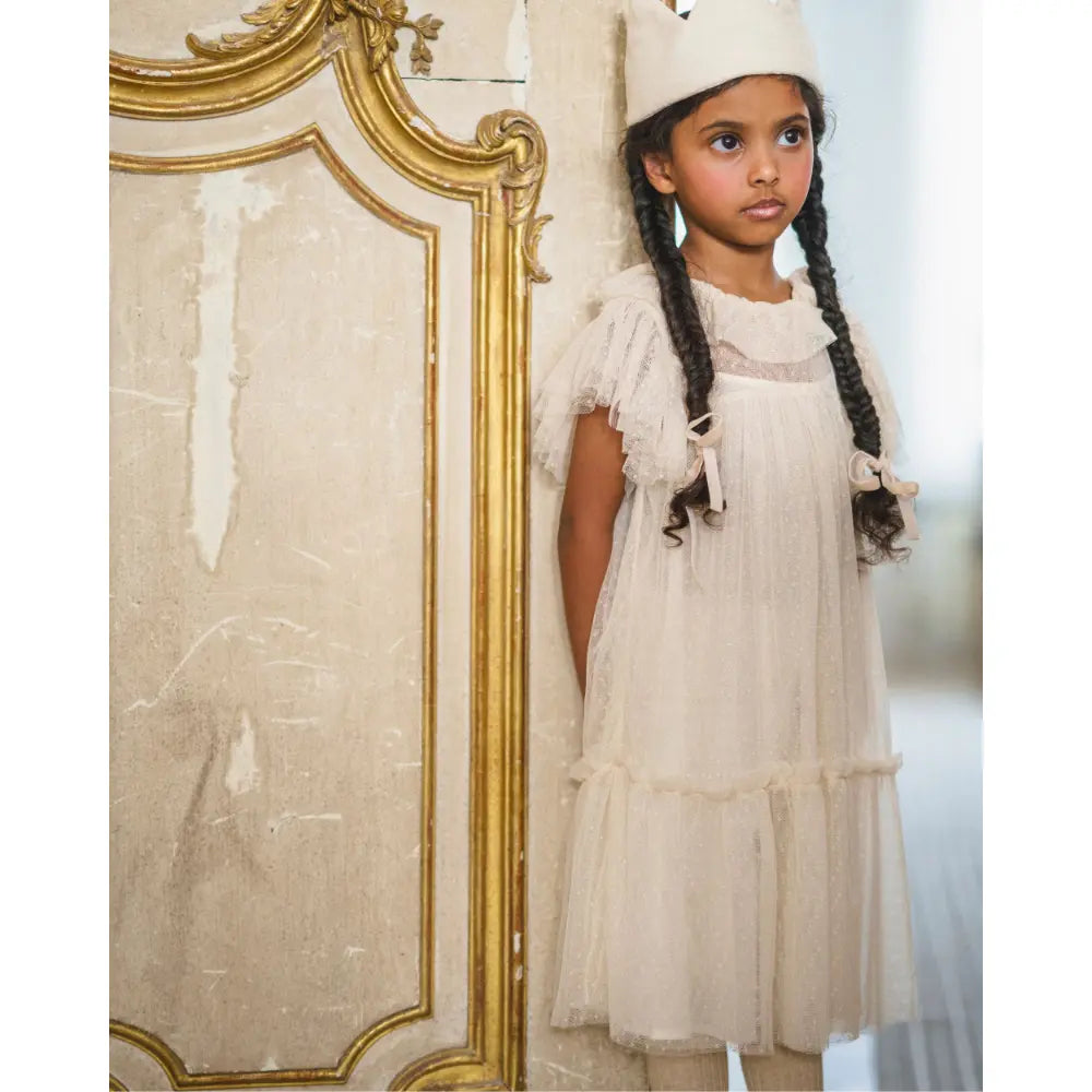 Early Sunday Aurelia Dress - Hazelnut Cream - 02Y