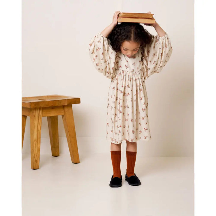 Early Sunday Belle Dress - Ditsy Bouquet Cream print - 03Y