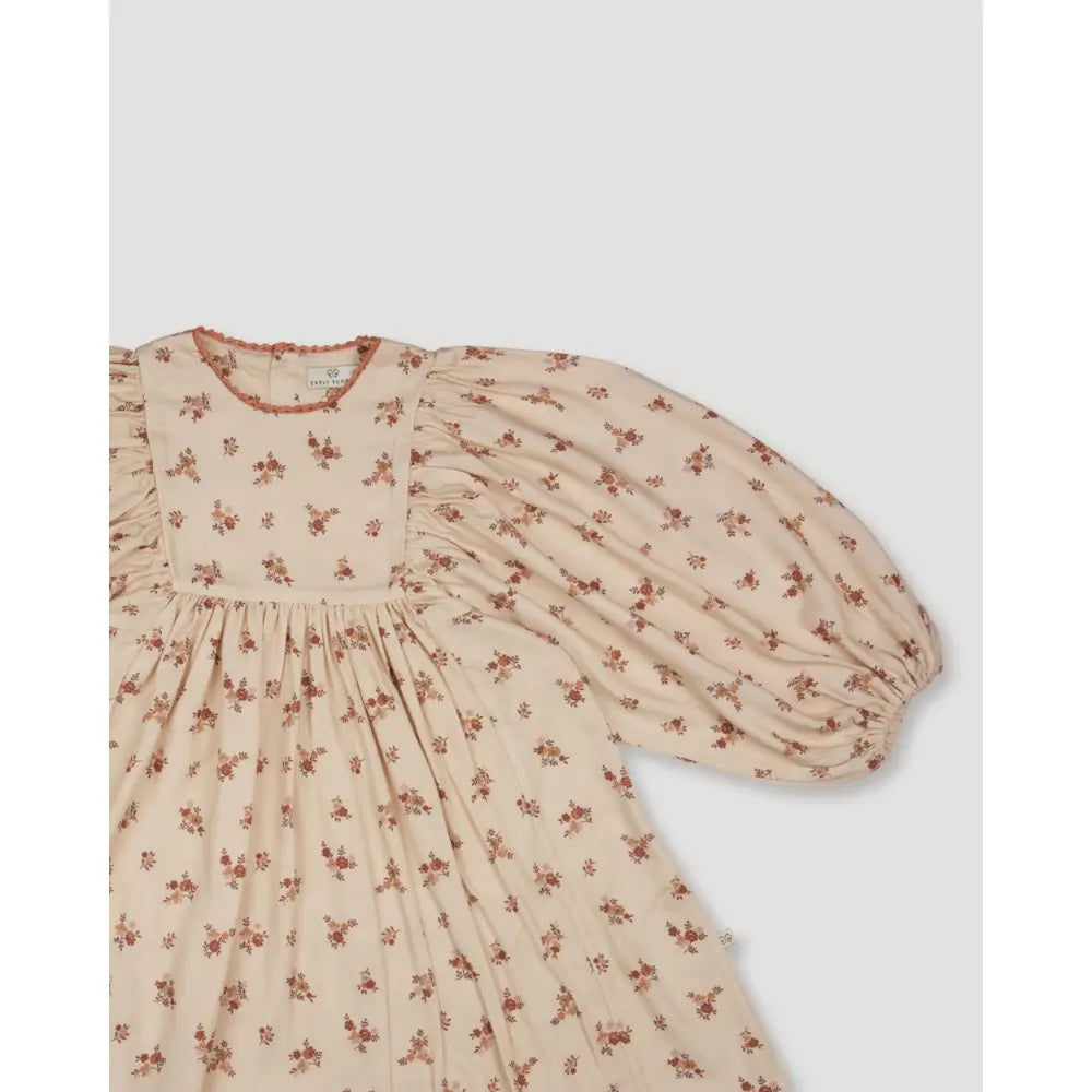 Early Sunday Belle Dress - Ditsy Bouquet Cream print - 03Y