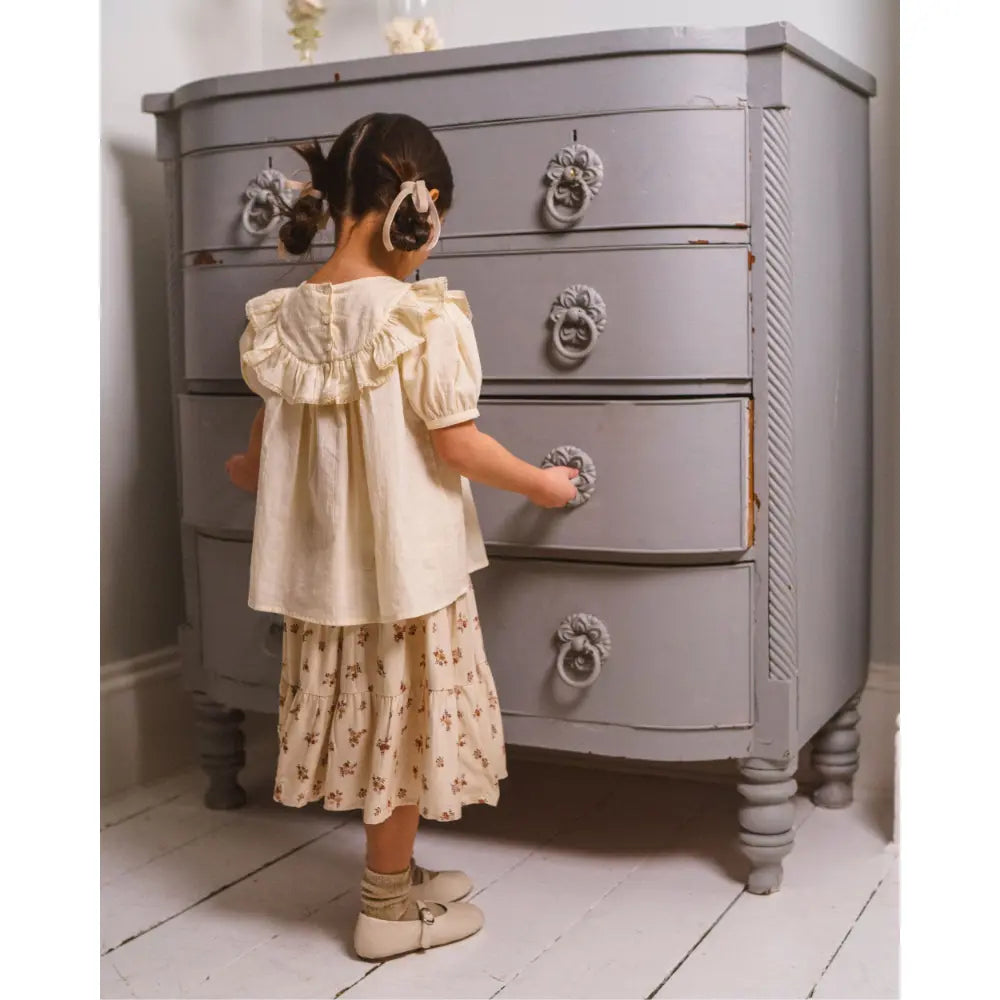 Early Sunday Amelia Blouse - Hazelnut Cream - 02Y