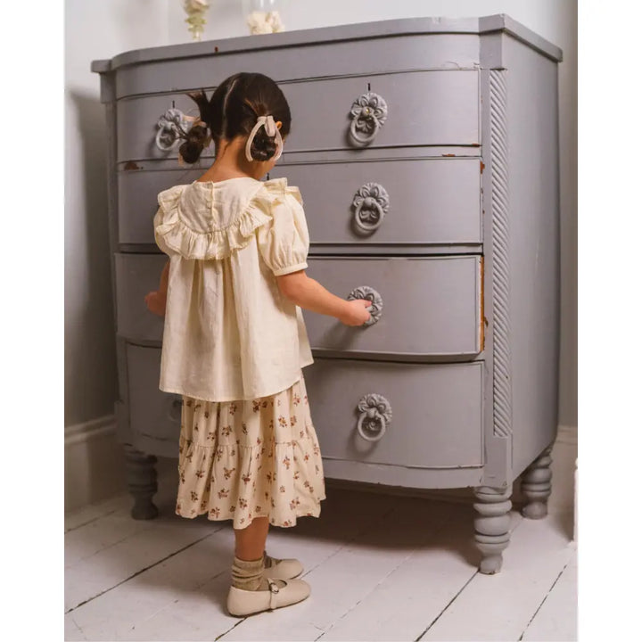 Early Sunday Amelia Blouse - Hazelnut Cream - 02Y