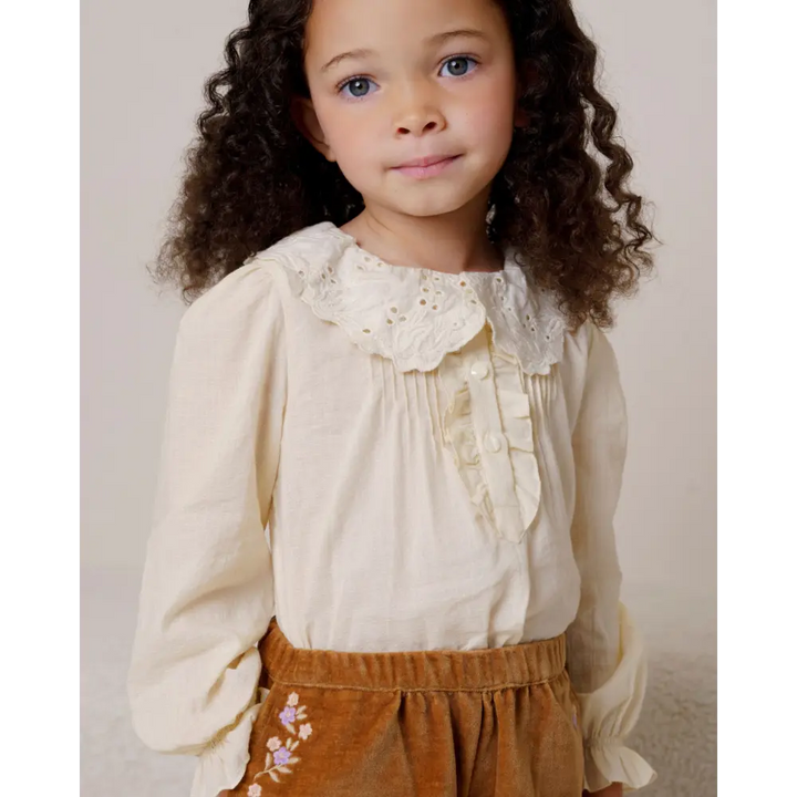 Early Sunday Julianne Blouse - Hazelnut Cream - 03Y