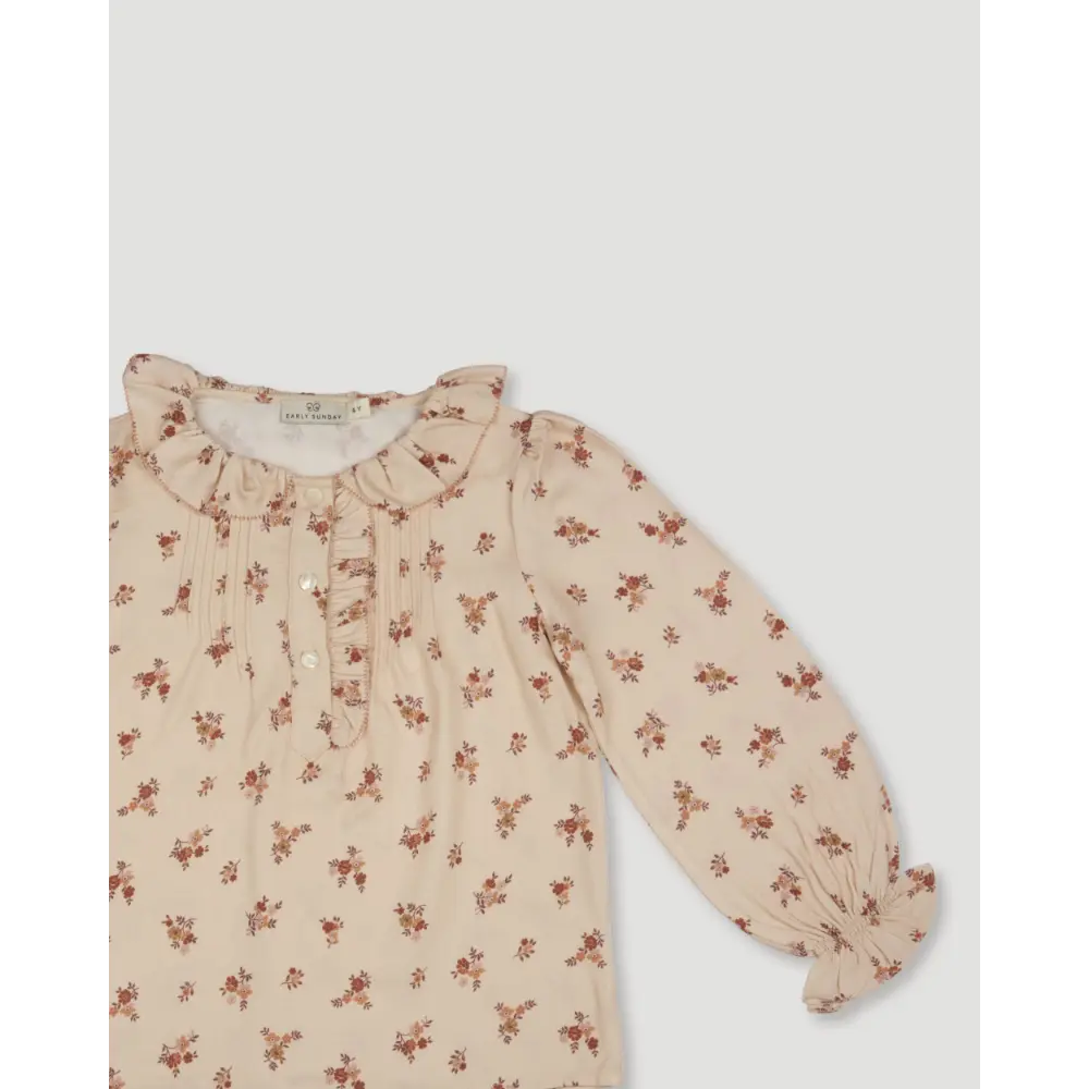 Early Sunday Julianne Blouse - Ditsy Bouquet Cream print - 02Y