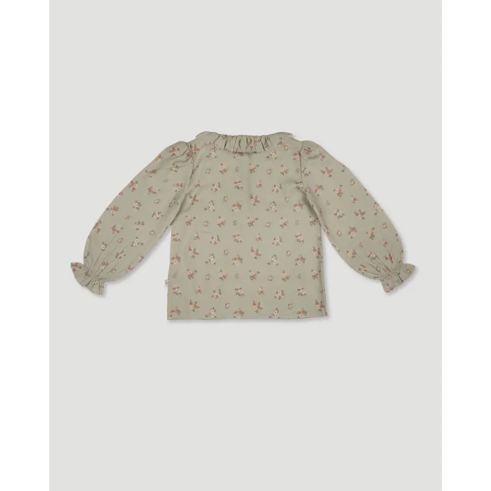Early Sunday Julianne Blouse - Ditsy Bouquet Jade print - 02Y