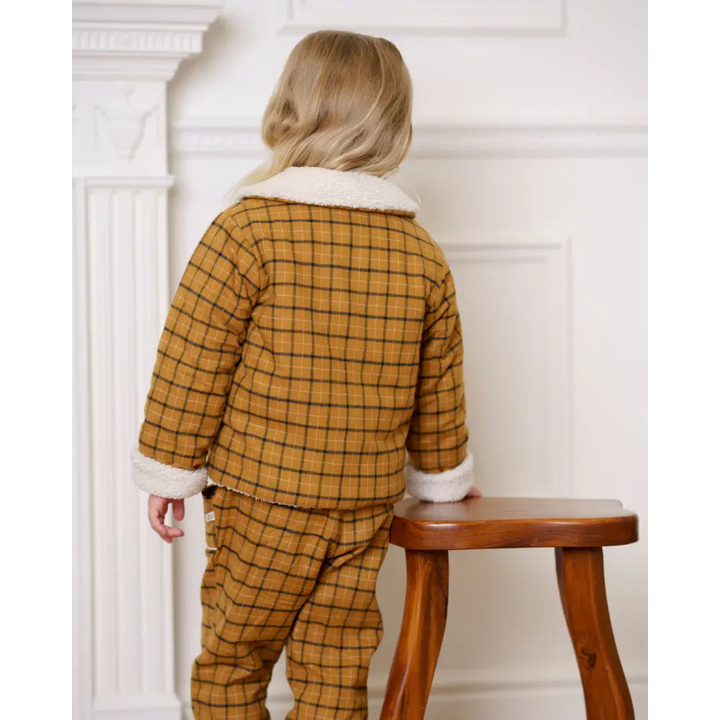 Early Sunday Franka Jacket - Almond Checks - 05Y