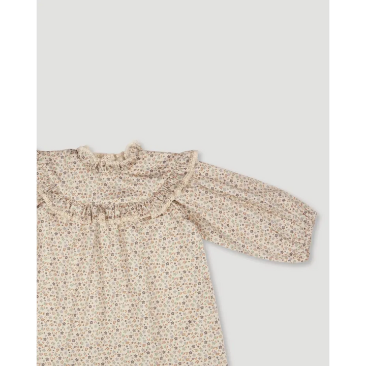 Early Sunday Charlie Baby Dress &amp; Bloomer Set - Miny Flowers Print