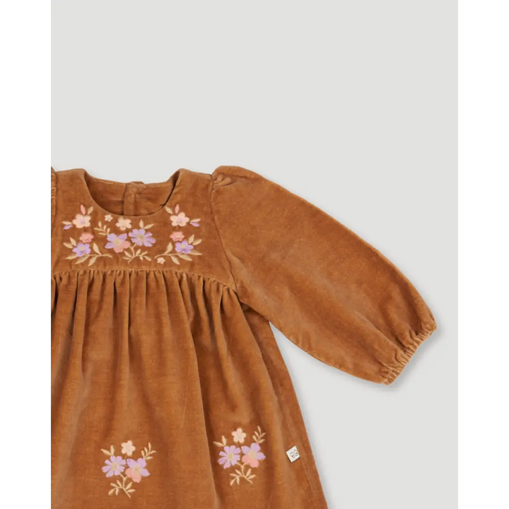 Early Sunday Joni Baby Dress &amp; Bloomer Set - Almond