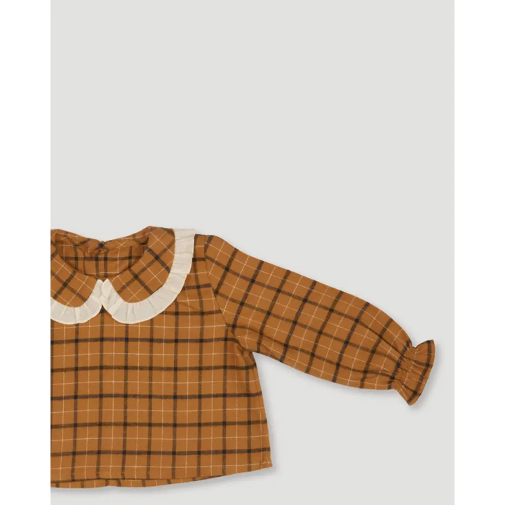 Early Sunday Penny &amp; Fifi Baby Set - Almond Checks