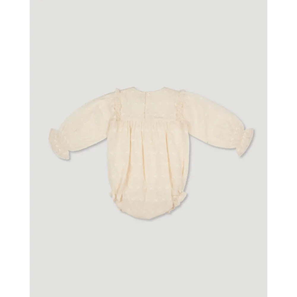 Early Sunday Dolly Baby Bubble Romper - Hazelnut Cream