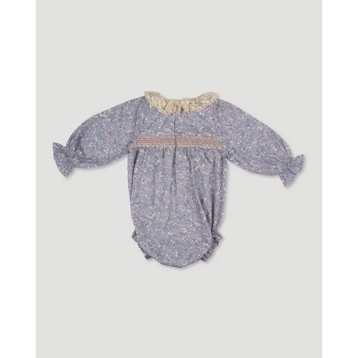 Early Sunday Ellie Baby Bubble Romper - Celestial print
