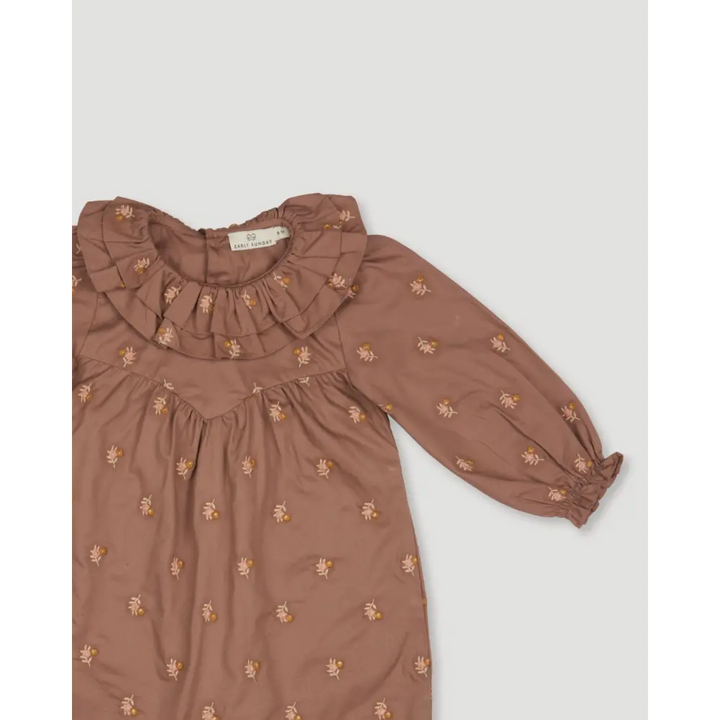 Early Sunday Coco Baby Romper - Bark