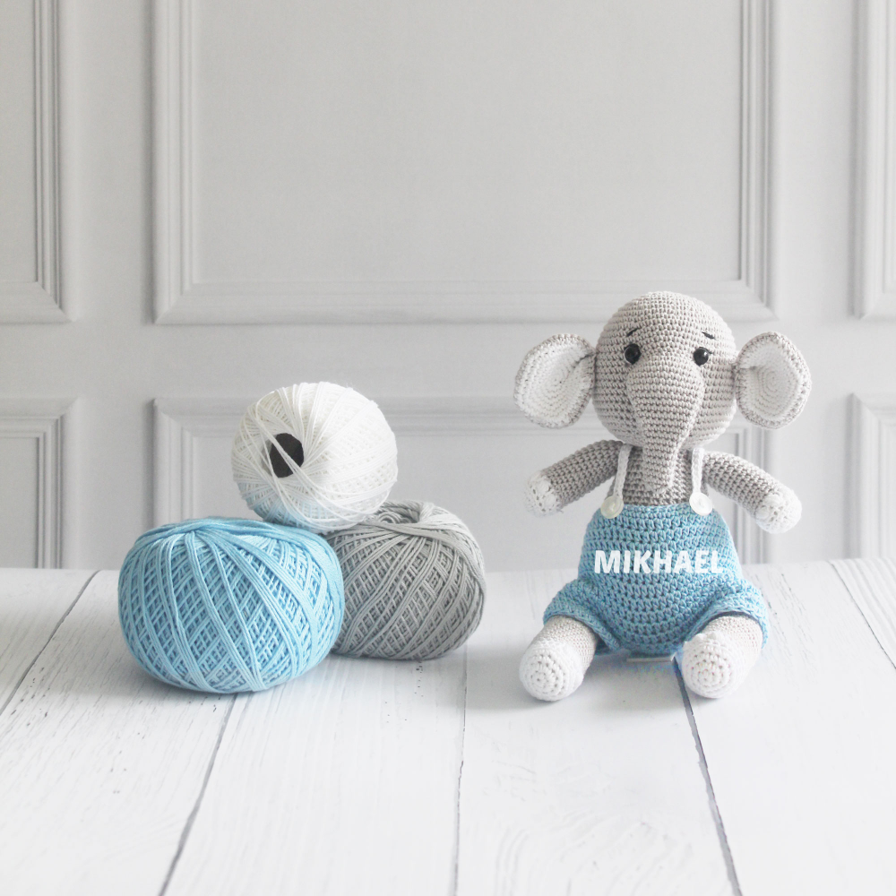 The Tiny Trove Crochet Toys - Eli the Elephant