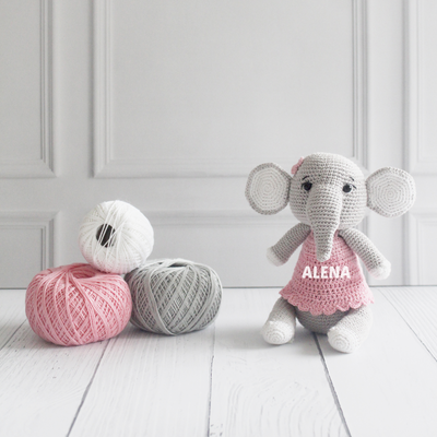 The Tiny Trove Crochet Toys - Ella the Elephant