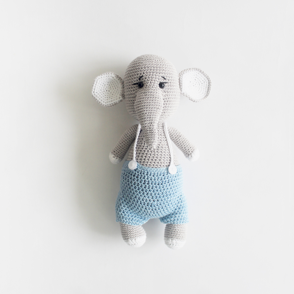 The Tiny Trove Crochet Toys - Eli the Elephant