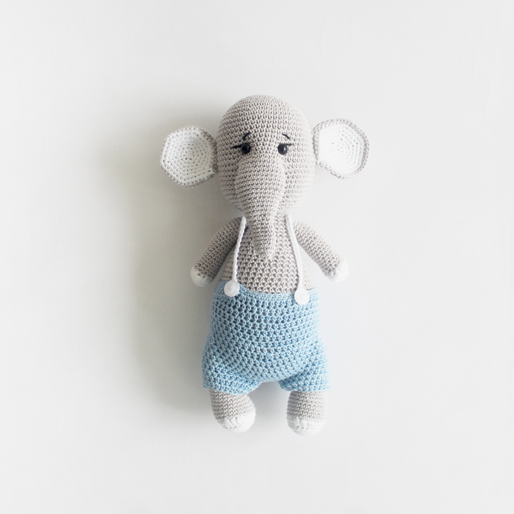 The Tiny Trove Crochet Toys - Eli the Elephant