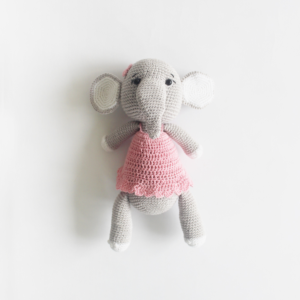 The Tiny Trove Crochet Toys - Ella the Elephant