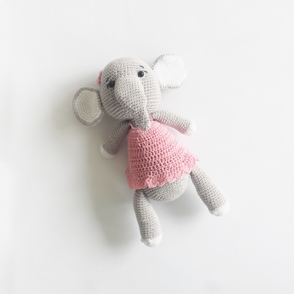 The Tiny Trove Crochet Toys - Ella the Elephant