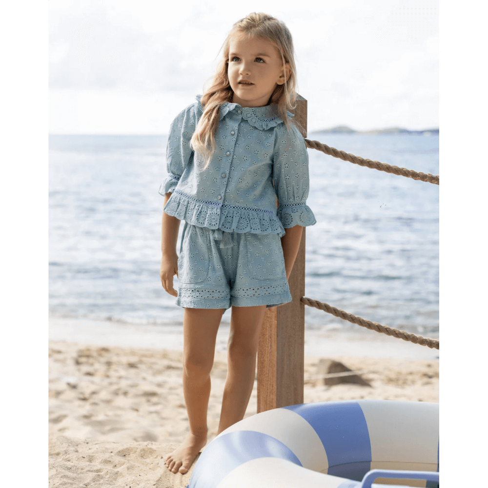 Early Sunday Iris Blouse - Sea Dream