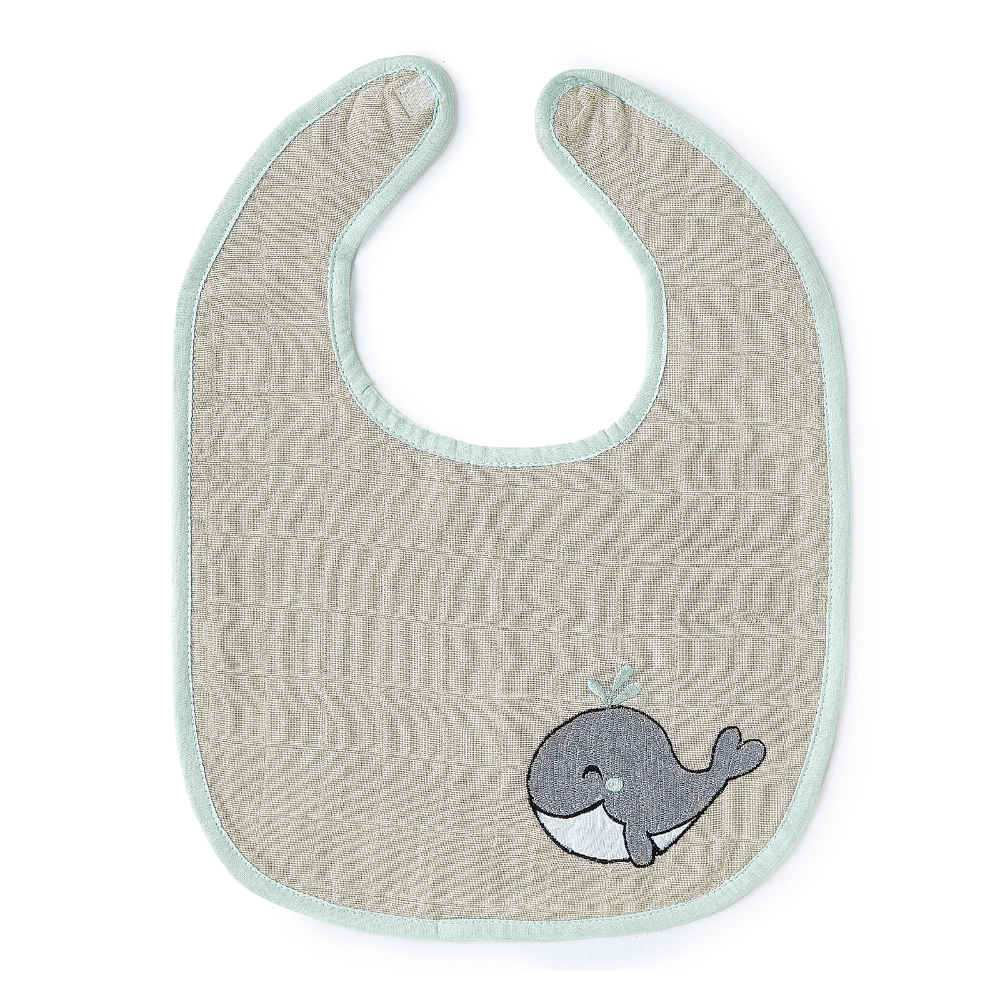 The White Cradle Baby Bib & Burp Cloth (Set of 2 )