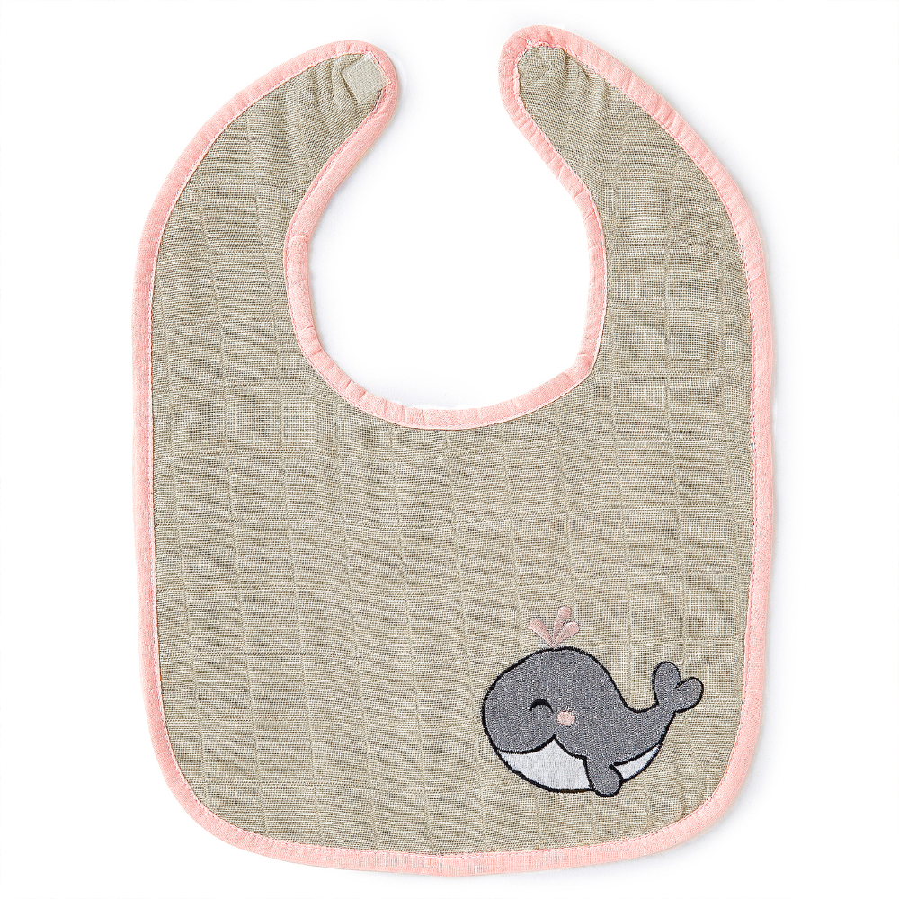 The White Cradle Baby Bib & Burp Cloth (Set of 2 )