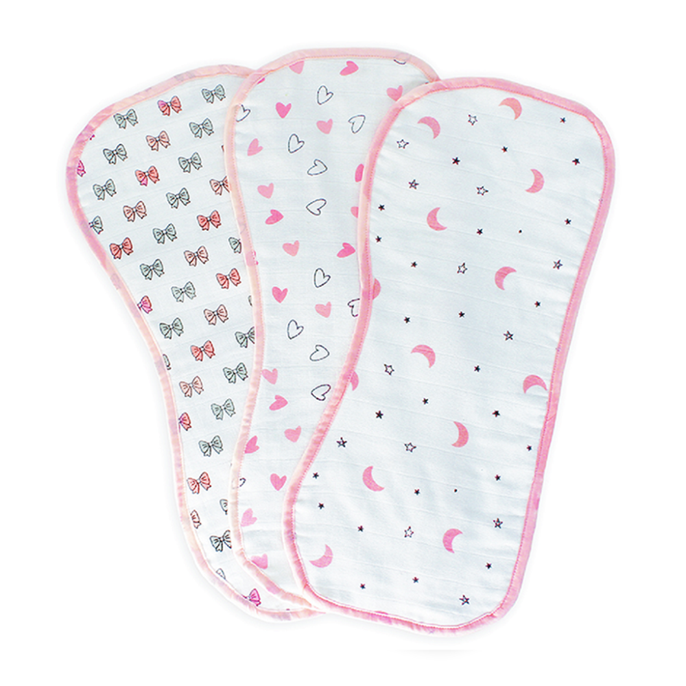 The White Cradle Burp Cloth - (Pack of 3)