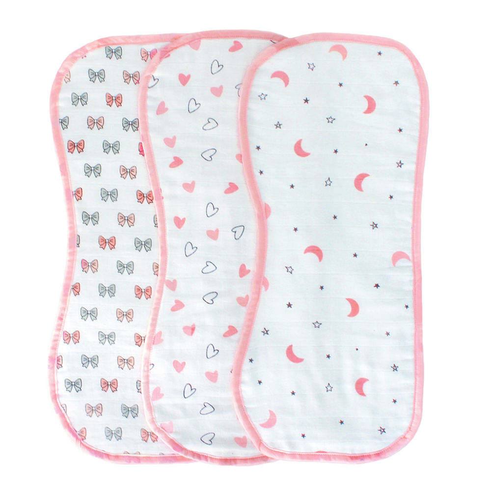 The White Cradle Burp Cloth - (Pack of 3)