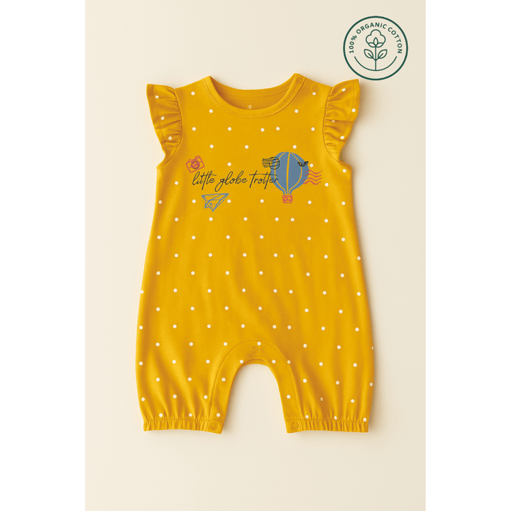 Furr Balls Globe Trotter Organic Cotton Bodysuits - Pack of 2
