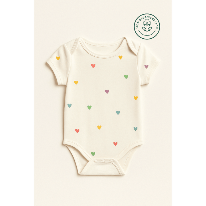 Furr Balls Organic Cotton Bodysuits for Baby Girl - Pack of 2