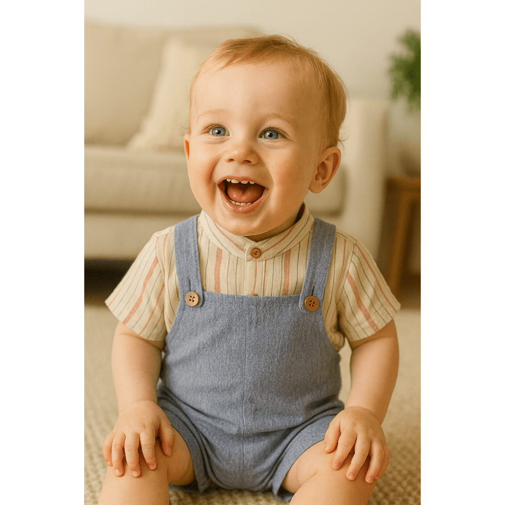 Furr Balls Shirt &amp; Short Dungaree Set