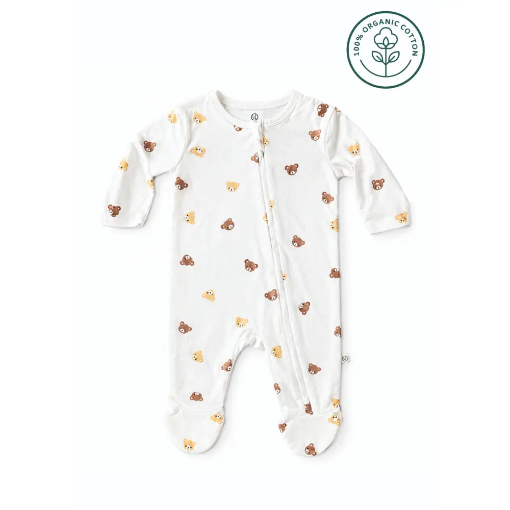 Furr Balls Bear Hugs  2 Way Zipper Full Romper