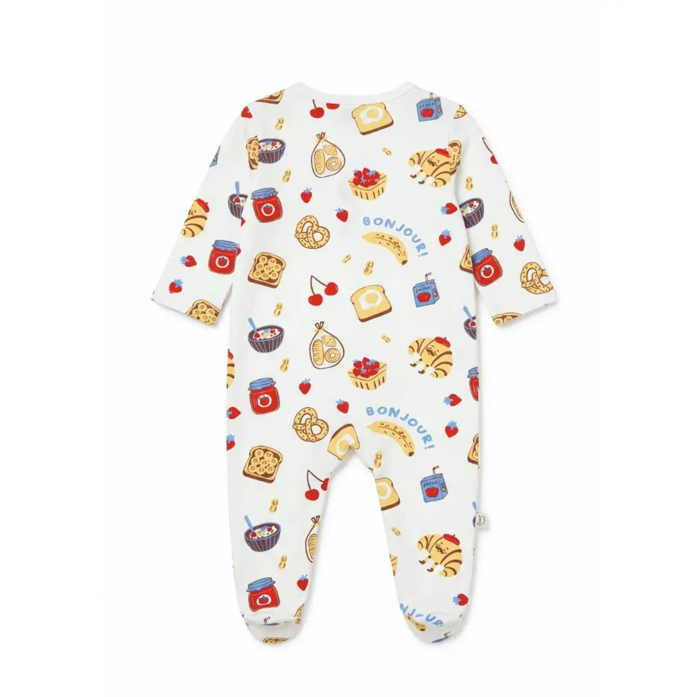 Furr Balls Little Snackers Club 2 Way Zipper Romper