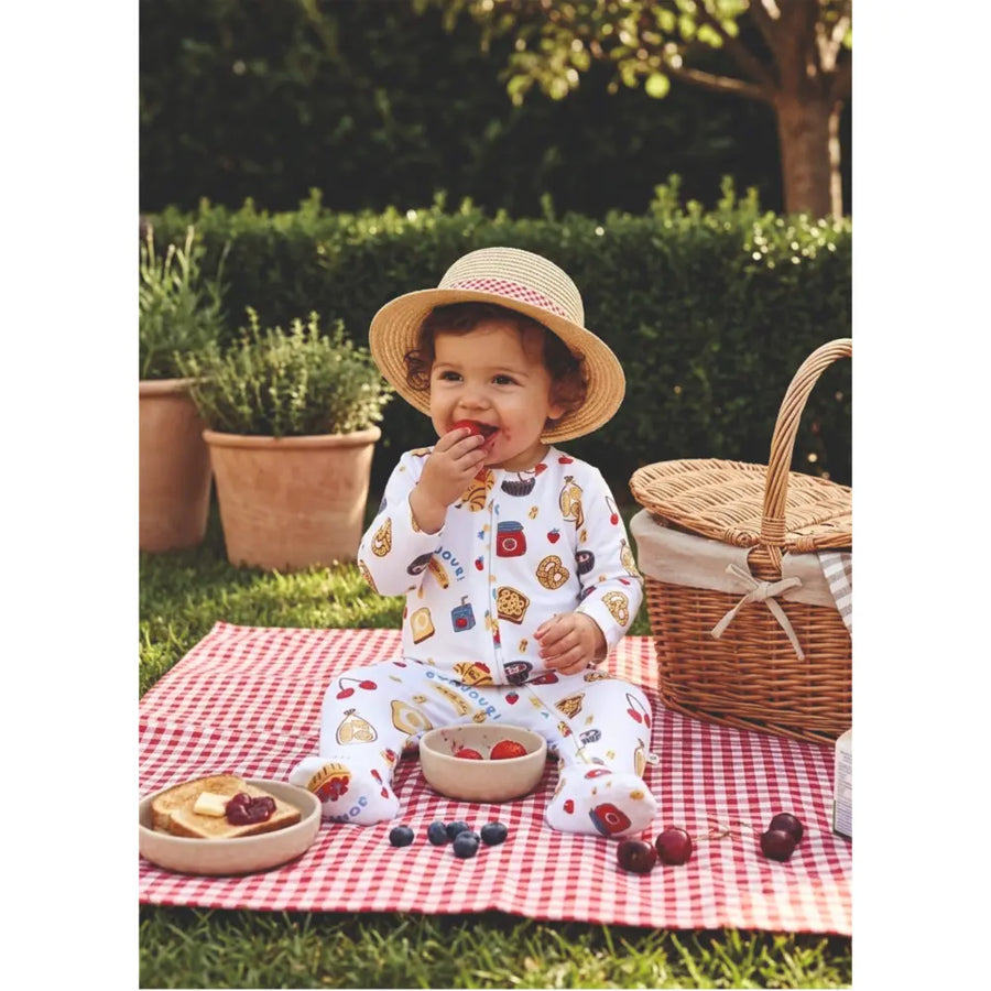 Furr Balls Little Snackers Club 2 Way Zipper Romper