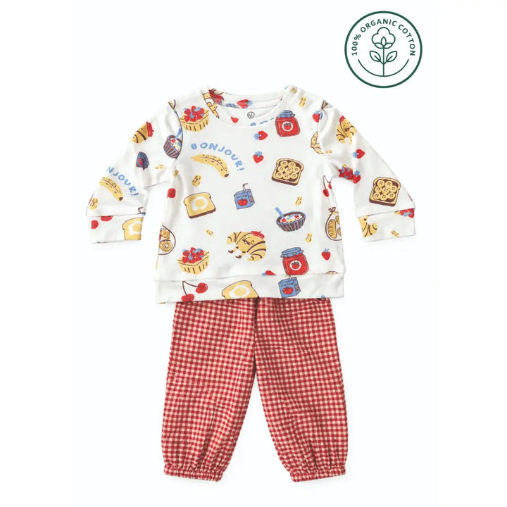 Furr Balls Bonjour Organic Sweatshirt &amp; Jogger Set