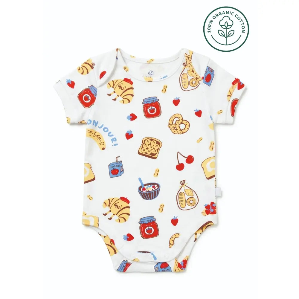 Furr Balls Bonjour Organic Short Romper