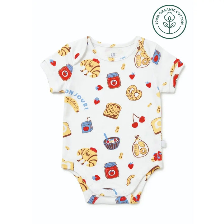 Furr Balls Bonjour Organic Short Romper