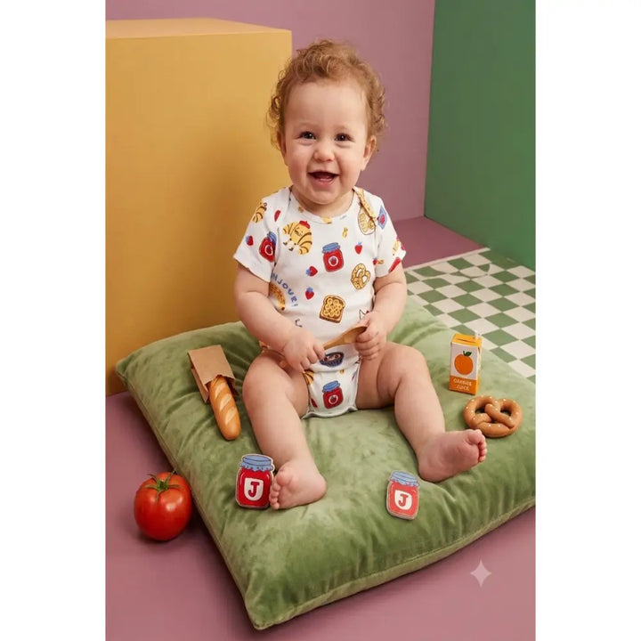 Furr Balls Bonjour Organic Short Romper