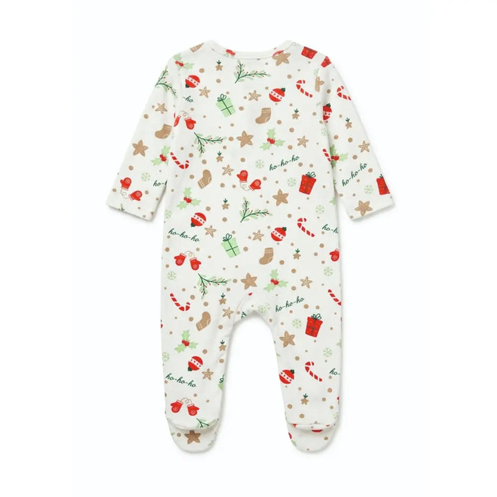 Furr Balls Holly Jolly Snuggle Romper