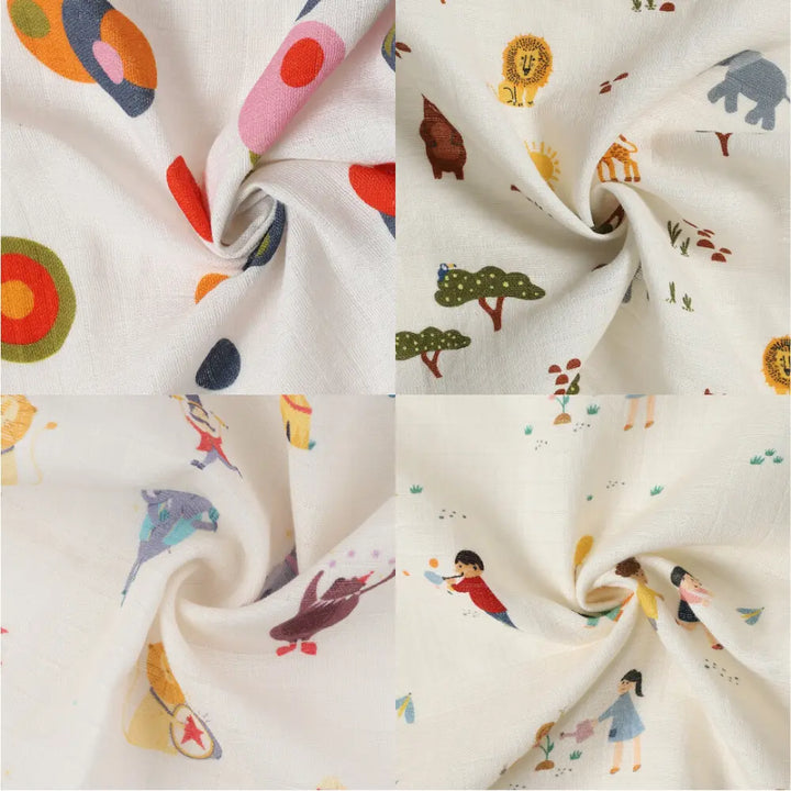 Dulaar Organic Muslin Face Napkin (Set of 4) (0 - 12months)