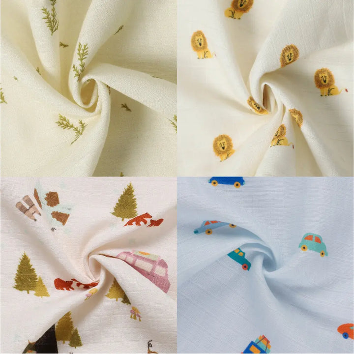Dulaar Organic Muslin Face Napkin (Set of 4) (0 - 12months)