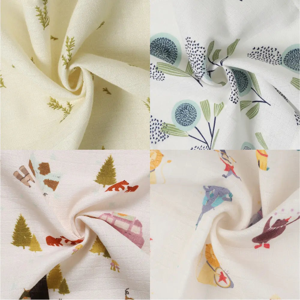 Dulaar Organic Muslin Face Napkin (Set of 4) (0 - 12months)