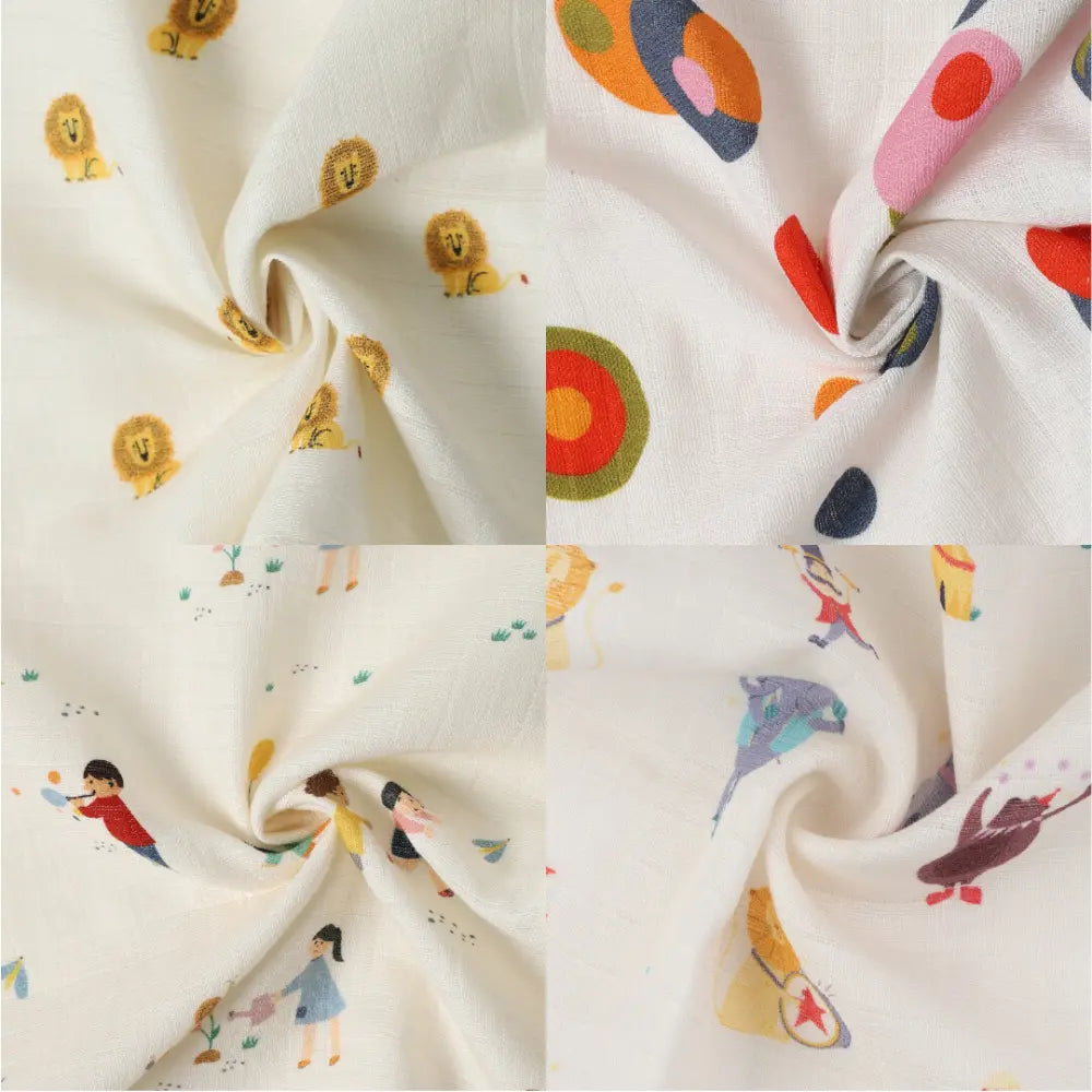 Dulaar Organic Muslin Face Napkin (Set of 4) (0 - 12months)