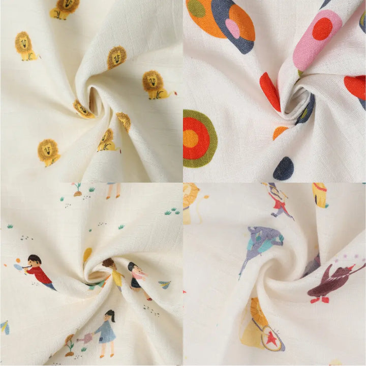 Dulaar Organic Muslin Face Napkin (Set of 4) (0 - 12months)