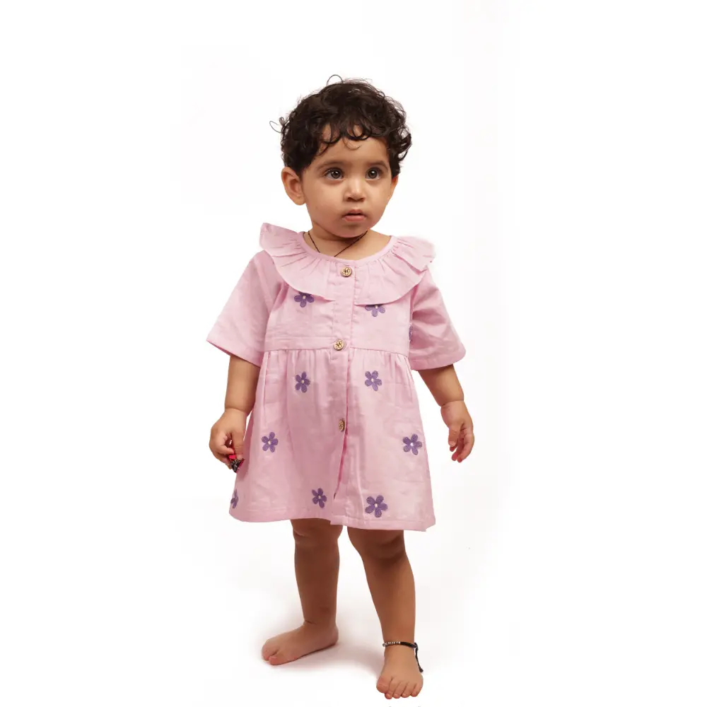 Bhaakur Organic Cotton Frock| Infants and Toddlers| Daisy